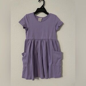 Hanna Andersson Purple Kids Skater Dress with Pockets size 5T